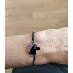 Bracelet Ma licorne noire