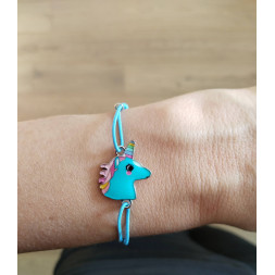 Bracelet Ma licorne bleue