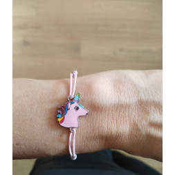 Bracelet Ma licorne rose