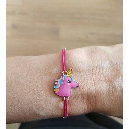 Bracelet Ma licorne rose