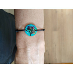 Bracelet noir Mon arbre de vie