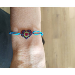 Bracelet bleu Mon petit cœur