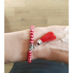 Bracelet Mon pompon rouge