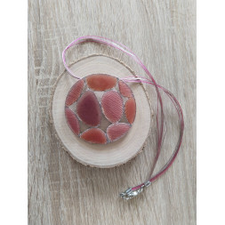 Collier rose pastel