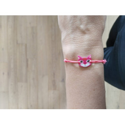 Bracelet Mon chat rose