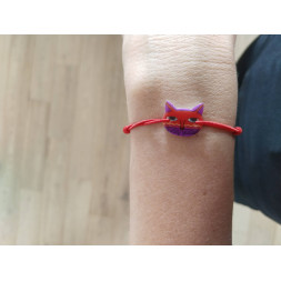 Bracelet Mon petit chat rouge