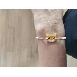 Bracelet Mon chat camel