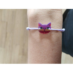 Bracelet Mon chat violet