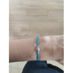 Bracelet bleu Ma petite tortue