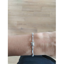 Bracelet gris Ma petite tortue