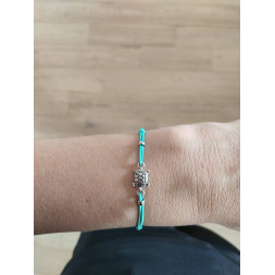 Bracelet vert Ma petite tortue