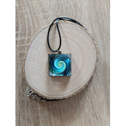 Collier Ma spirale bleue