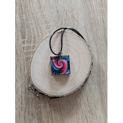 Collier Ma spirale rose