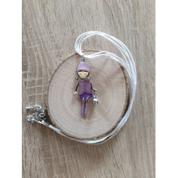 Collier Poupinette violette