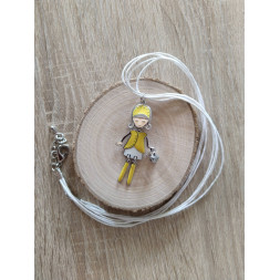 Collier Poupinette jaune